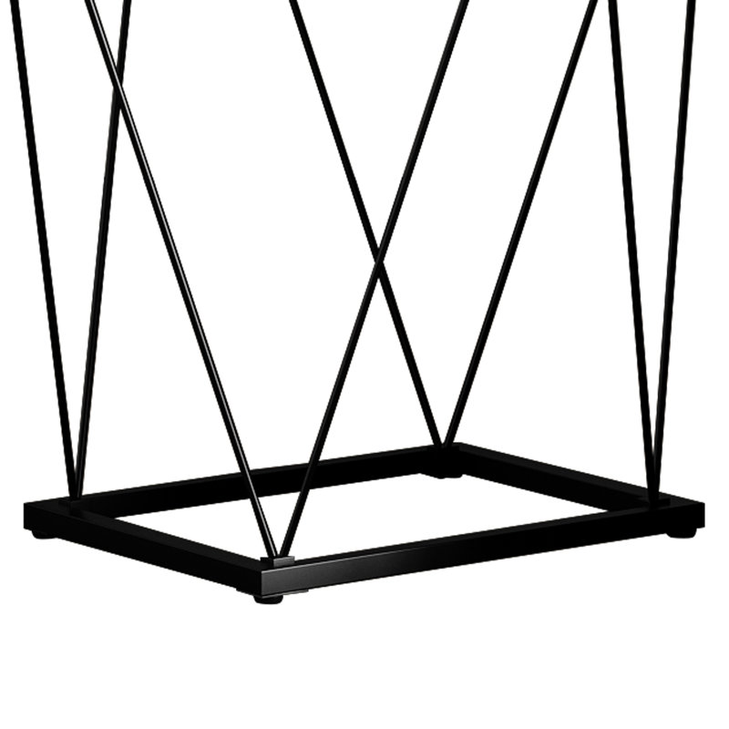 ENSEMBLE DE TABLE BASSE 3 PIÈCES EN MÉTAL GRIS FONCÉ, Dark Grey