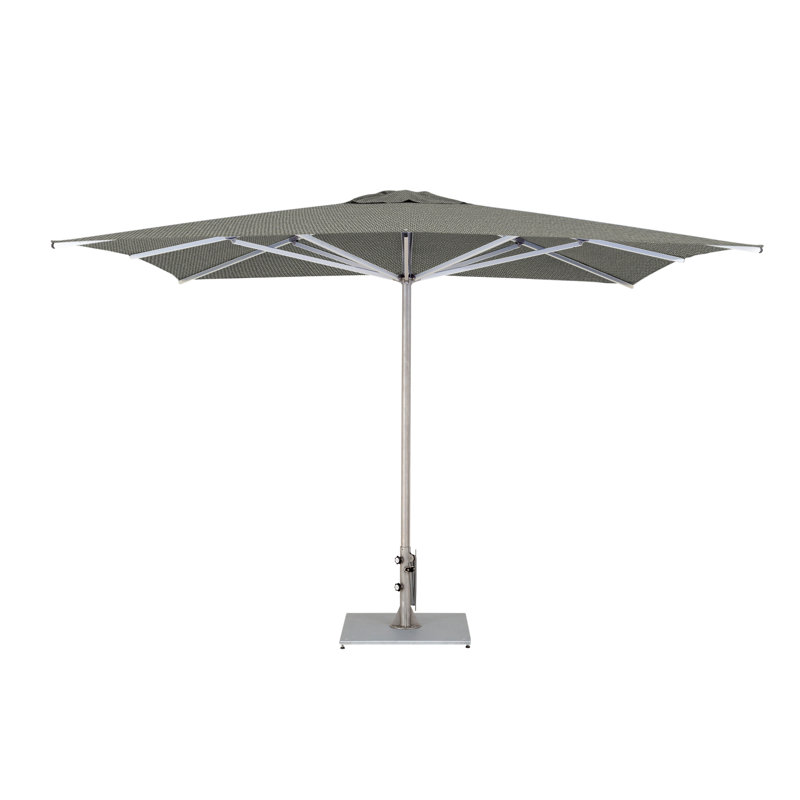 Storm 10' Square Umbrella, Stone Gray, Paver Frame