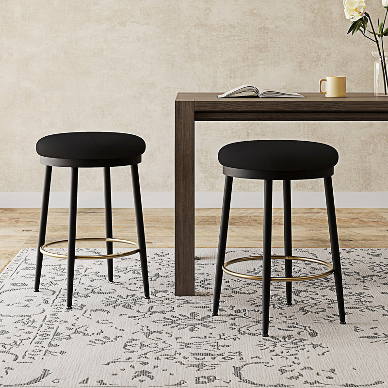 Ensemble de 2 tabourets de comptoir modernes, 2