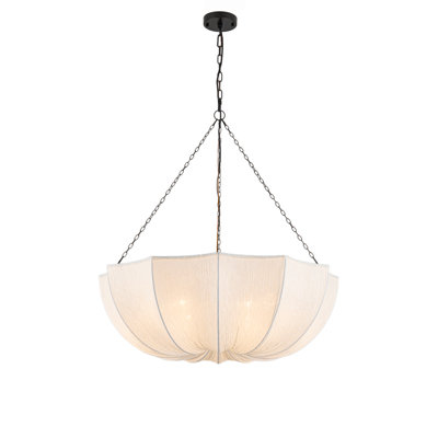 6 - Light Dimmable Bowl Chandelier