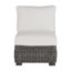 Fauteuil de chambre modulaire rustique tissé - gris ardoise-600847749-607864354-600847099
