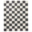 Wool Checkered Area Rug in Black/White-467517826