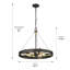 Luminaire suspendu à roue de chariot unique à 6 lumières Jocey-32583906
