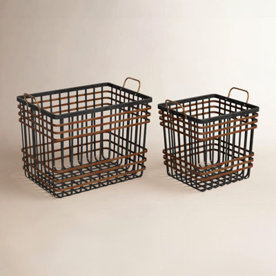Edney Bamboo Decorative Basket