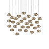 Luminaire suspendu géométrique 30 lumières Pepper