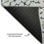 Tapis bleu marine de qualité supérieure lavable à la machine Prisco-105662965