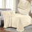 Superior Solitaire Waffled Matelassé Bedspread Set with Shams-2045350956-2045351124