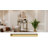 Adriatik 35.4" Half-Round Mirrored Console Table