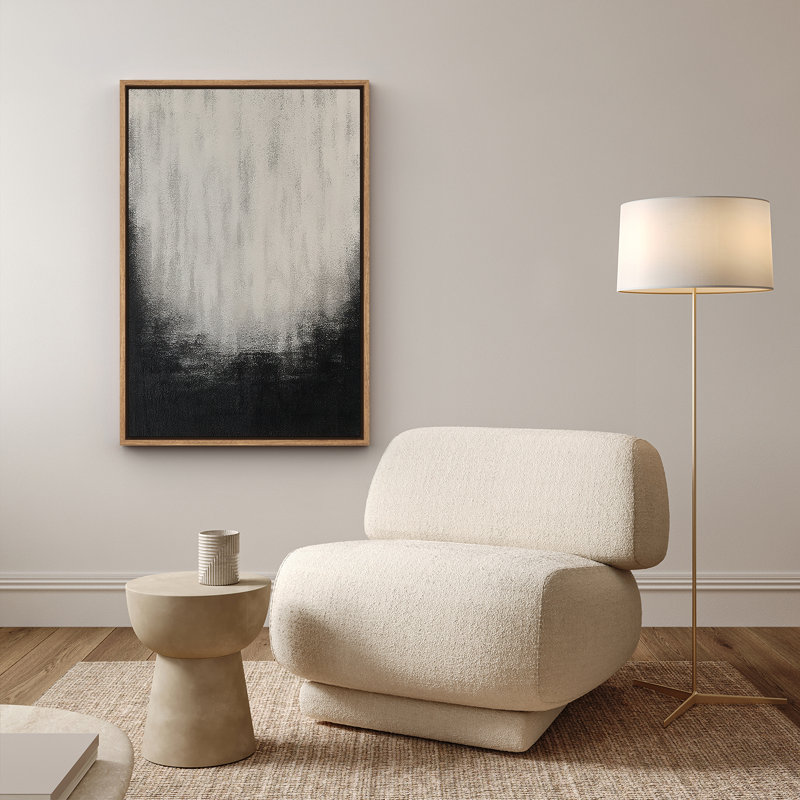 Art mural encadré abstrait rétro antique classique pour chambre à coucher, H 24 po x l 16 po, Naturel