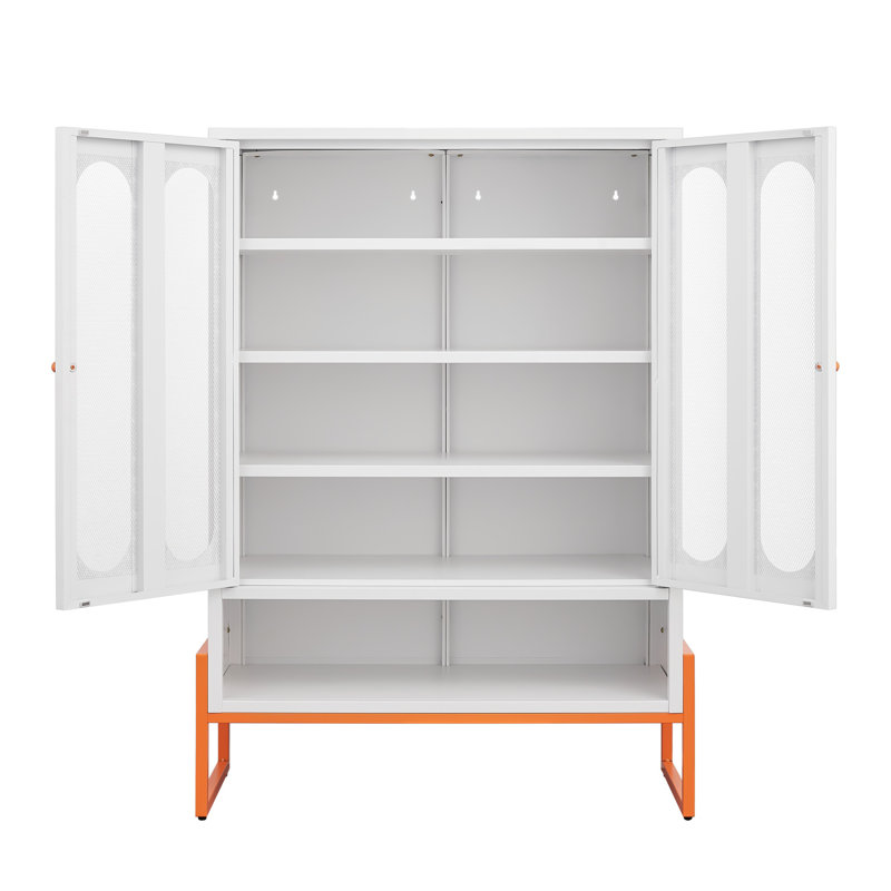 Modern Minimalist Shoe Cabinet, White