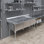 78 in. x 30 in. Stainless Steel Three Compartment Sink With 24 in. x 24 in. x 14 in. Bowls