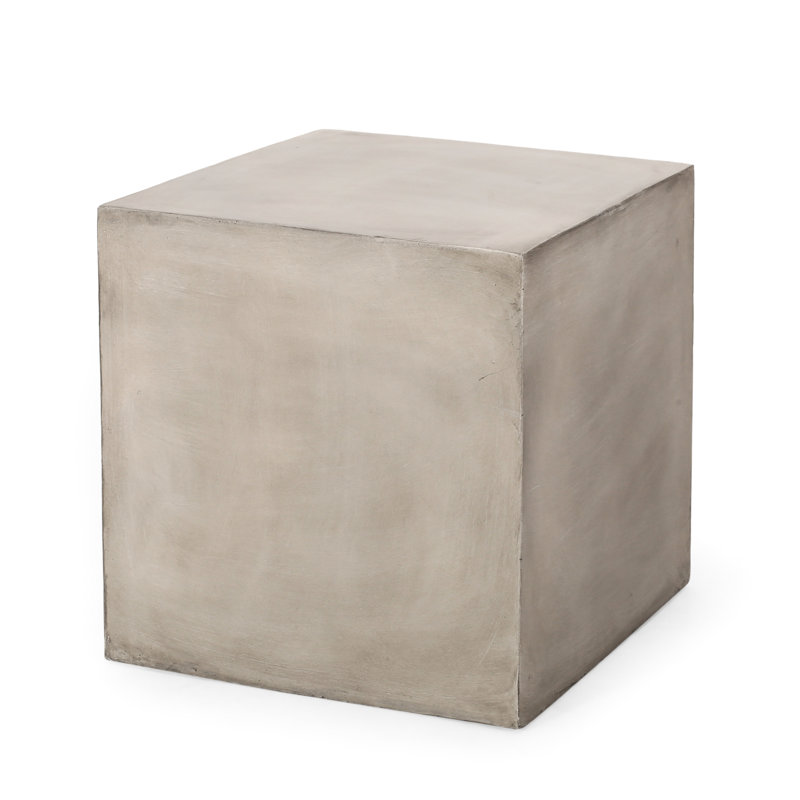 Side Table, Grey - Enhances Patio Appeal End Table Adds Style To Your Backyard