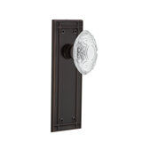 Mission Plate with Crystal Victorian Knob