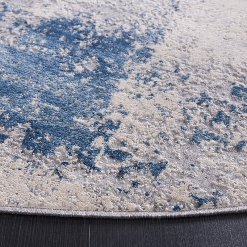 Kulig Performance Abstract Rug, Round 6'7"