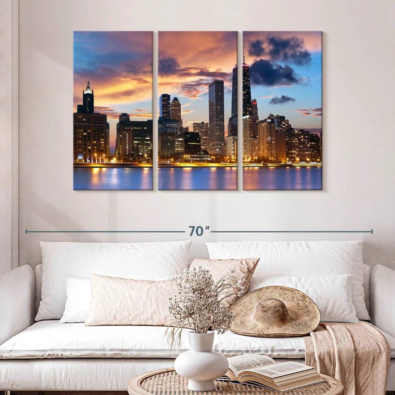 Horizon de Tergel Urban Chicago, H 32 po x l 50 po