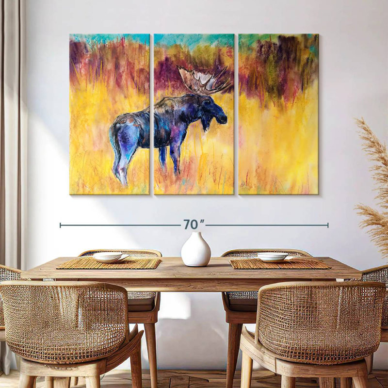 Brampt Abstract Moose, 42" H x 65" W