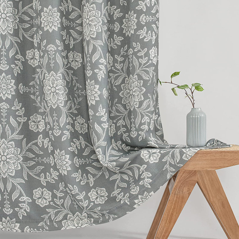 Twyla Blackout Curtain Pair, Gray Beige