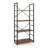 Caphaus 4 Tier Free Standing Shelf, 24 Inch Width Bookshelf, Bookcase Shelf Storage Organizer