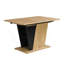 Table de salle à manger extensible 61,81 (46,46) pouces avec rangement intégré, table en bois moderne avec structure en métal robuste et base en panneau de fibres à densité moyenne-1628385120-1628385122