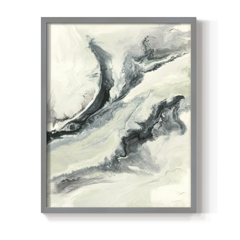 Untitled Framed Print - Solid Wood, Gray, 11" H x 9" W