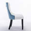 Chaise rembourrée en polyuréthane et velours-1309429674