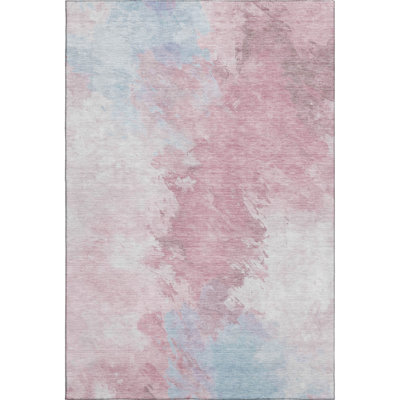 Premium Machine Washable Slesnick AMF1675 Abstract Rug