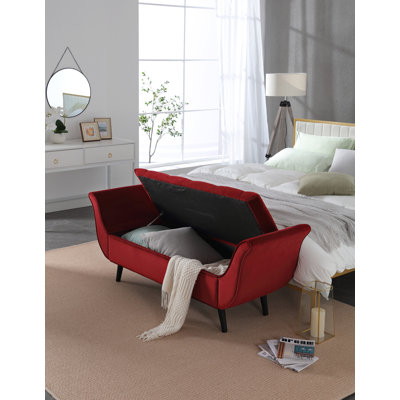 Repose-pieds capitonné en velours avec un design rétro rétro, banc de 65 pouces de long avec capitonnage Vintage