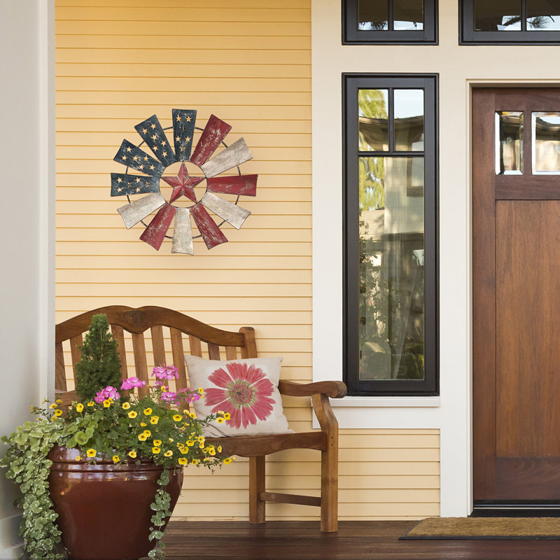 Artesia Weather Resistant Metal Abstract Windmill