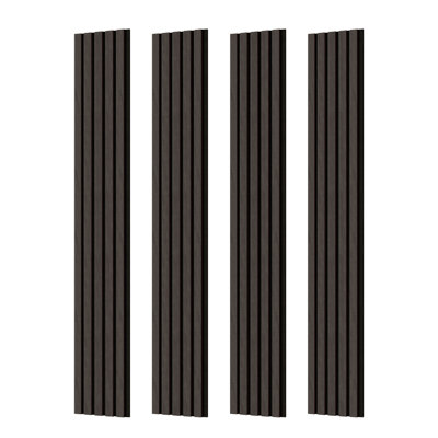 4 PCS 96''x8'' Decorative Solid Wood Wall Paneling for Interior Wall & Ceiling Decoration, Acoustic Wall Panels, Soundproof & Sound Absorbing Wall Art (21.33 sq.ft./Case)