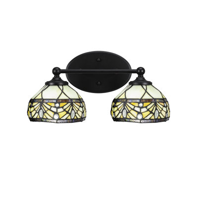 Eddis Light Bath Bar Shown With 7" Royal Merlot Art Glass