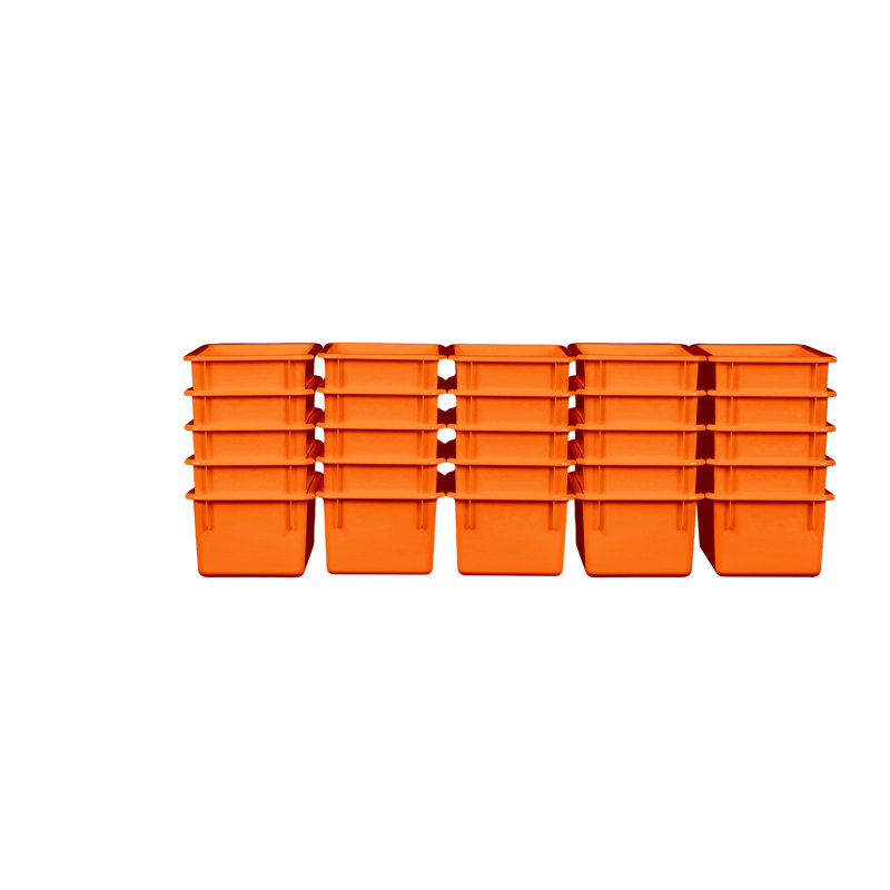 Bac en plastique, Orange