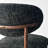 Mid-Century Modern Upholstered Dining Chairs with Wood-Grain Metal Legs-492494397