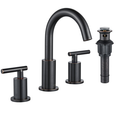 Celestine Widespread Faucet 2-handle Bathroom Faucet with Drain Assembly