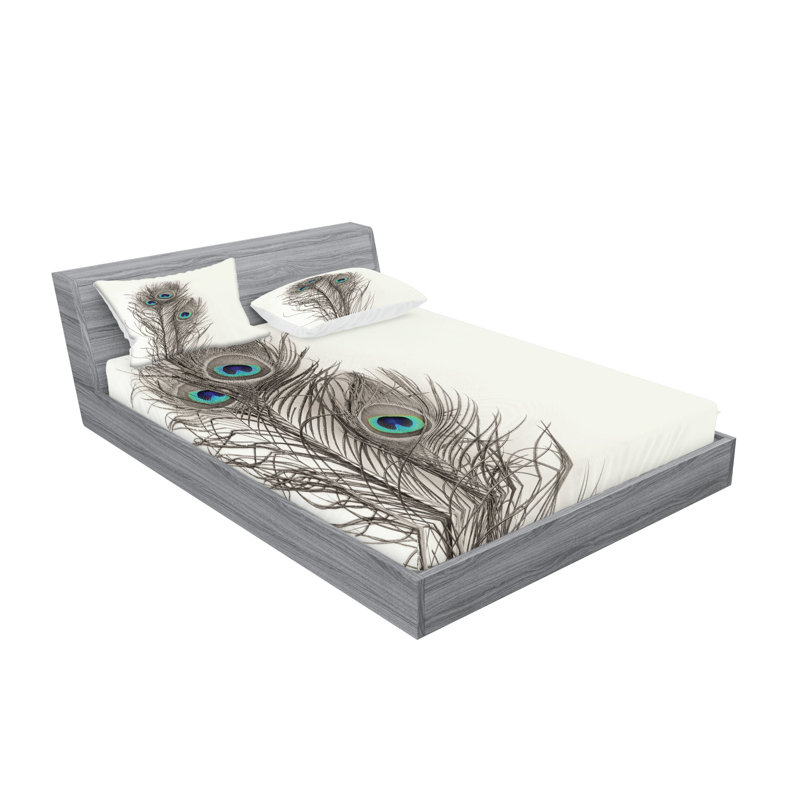 Drap-housse et coussin décoratif Ambesonne, Ensemble de draps pour très grand lit californien