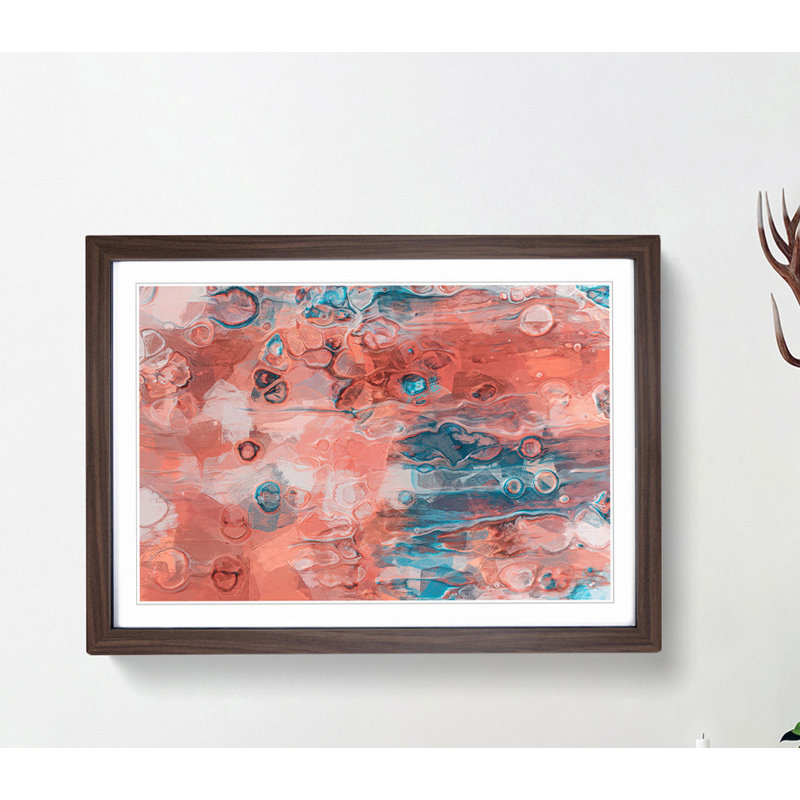 Promises in Abstract - Framed Print, Walnut, 40cm H x 60cm W x 2cm D