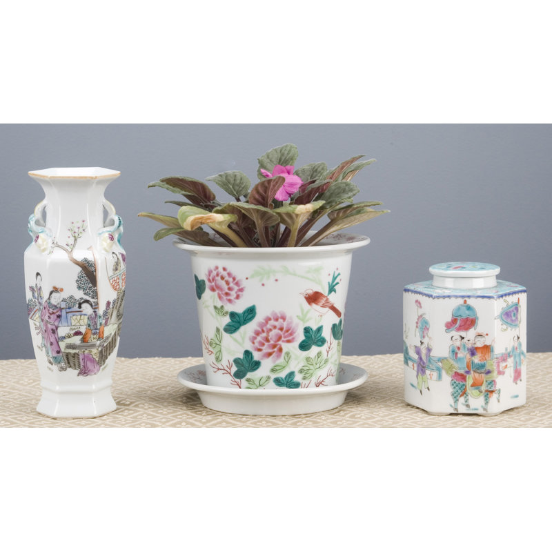 Handmade Porcelain China Ginger Jar