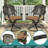 9-Piece Outdoor Patio Dining Set, All Weather Cast Aluminum Patio Funiture Table And Chairs Set- Large 64" Square Table And 8 Cushioned Swivel Rocker Chairs, 2.2" Umbrella Hole-1786901292