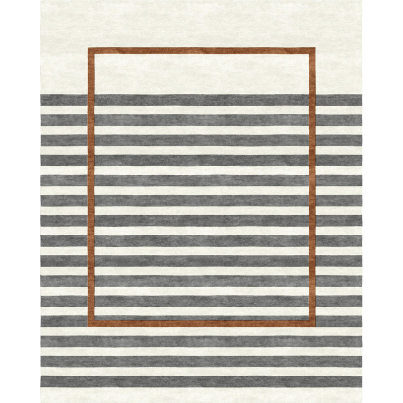 Hand Knotted Area Rug, Rectangle 9' x 12'