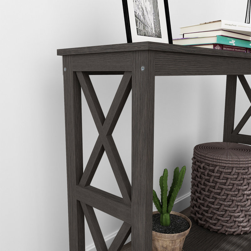 Nora 39'' Console Table, Dark Gray