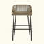 Outdoor Patio Rope Bar Stool, Set Of 2