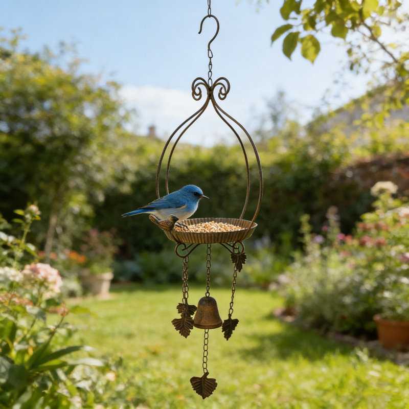 Mangeoire en fer forgé Hummingbirds