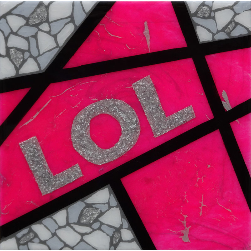 Lol-Pink Print by Eddie Bruckner