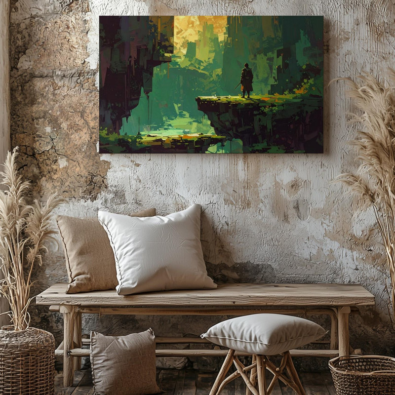 Toile Art mural Pixel Hero, H 16 po x l 20 po