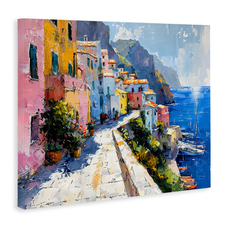 Toile «Pathway long the Coast», conception par LSR Creative Studio, H 16 po x l 20 po