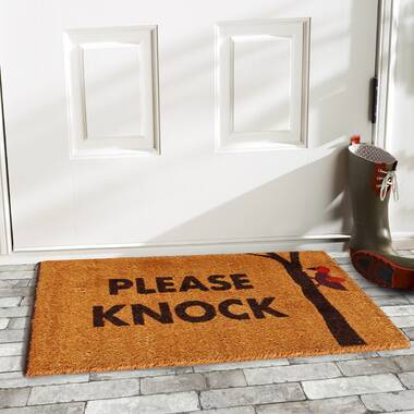 Please Knock Doormat, Indoor Doormat, Funny Doormat Outdoor, Rug