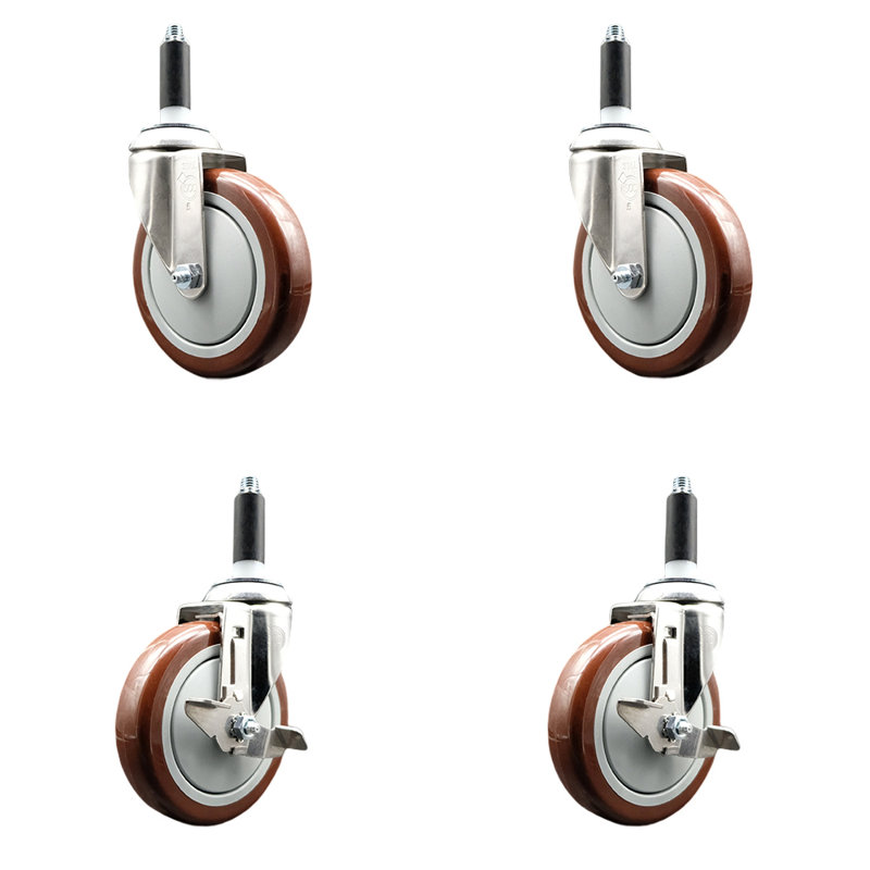 Ensemble de roulettes extensibles 5 pi.