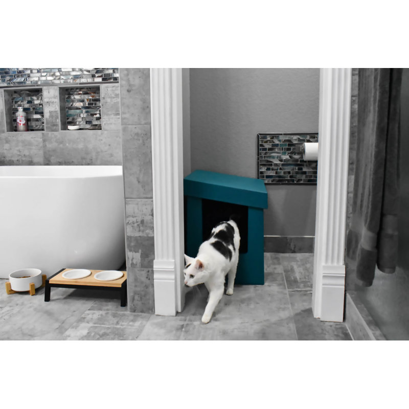 Litière inclinée standard, Bleu sarcelle