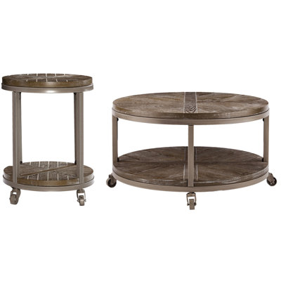 Konya 2 Piece Living Room Table Set