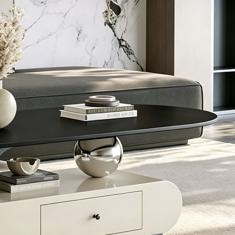 Shipton, H 16,53 po x l 51,18 po x P 27,55 po, Noir, Couleur unie