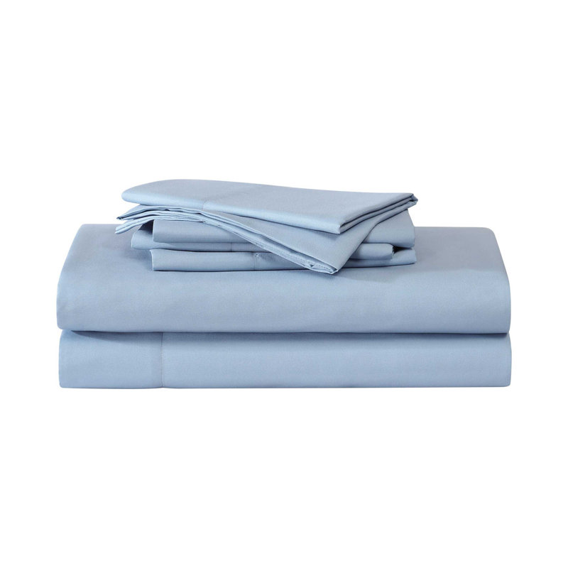 Eddie Bauer Logan Temperature Regulating Bonus Sheet Set, Blue, Queen Sheet Set with 4 Pillowcases